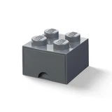 LEGO® Gear Opbergsteen met 4 noppen en 1 lade – donkergrijs 5006328 (1/1)
