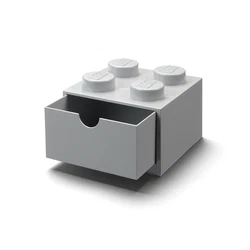 Brique 4 tenons avec tiroir - gris 5006875
