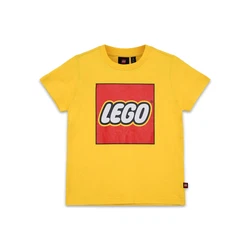 Kurzarm-T-Shirt in Gelb mit Logo für Kinder 5009094