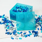 LEGO® Miscellaneous Lichtblauwe doorzichtige opbergdoos in de vorm van een steen 5009340 (4/4) LEGO® Miscellaneous Lichtblauwe doorzichtige opbergdoos in de vorm van een steen 5009340 (4/4)