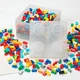 Witte doorzichtige opbergdoos in de vorm van een steen 5009341 thumbnail-3