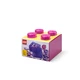Pink Clear Brick-Shaped Storage Box 5009342 thumbnail-1