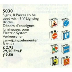 Signs for Use with Lighting Bricks 9V 5030