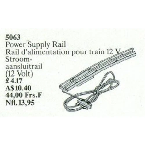 LEGO® Service Packs Power Supply Rail for 12V Trains 5063 (1/1) LEGO® Service Packs Power Supply Rail for 12V Trains 5063 (1/1)