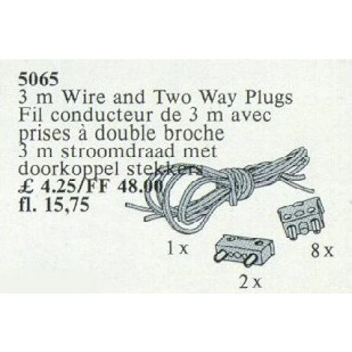 LEGO® Service Packs Two-Way Plugs and Cable 3.0 m 5065 (1/1) LEGO® Service Packs Two-Way Plugs and Cable 3.0 m 5065 (1/1)