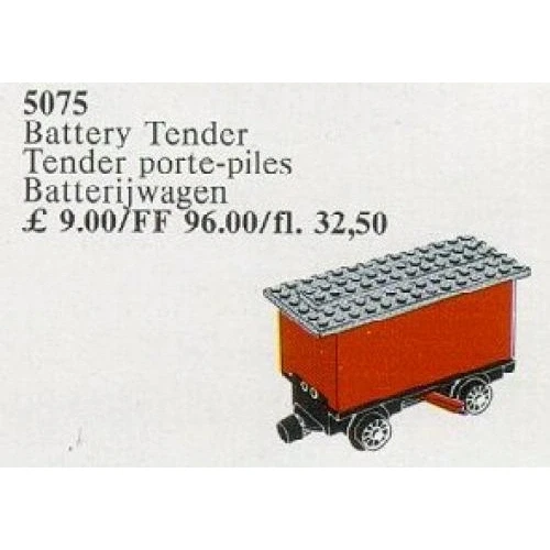 LEGO® Service Packs Tender 4.5V Battery Red. For Trains with Battery Motor 810 5075 (1/1) LEGO® Service Packs Tender 4.5V Battery Red. For Trains with Battery Motor 810 5075 (1/1)