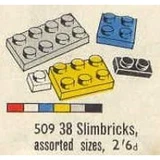 LEGO® System 38 Slimbricks Assorted Sizes 509 (1/1) LEGO® System 38 Slimbricks Assorted Sizes 509 (1/1)