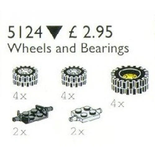 LEGO® Service Packs Wheels and Bearings 5124 (1/1) LEGO® Service Packs Wheels and Bearings 5124 (1/1)