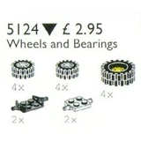 LEGO® Service Packs Wheels and Bearings 5124 (1/1) LEGO® Service Packs Wheels and Bearings 5124 (1/1)