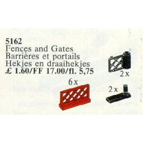 LEGO® Service Packs 6 Fences and 2 Gates 5162 (1/1) LEGO® Service Packs 6 Fences and 2 Gates 5162 (1/1)