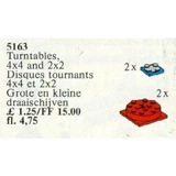 LEGO® Service Packs 2 Turntables 4 x 4, 2 Turntables 2 x 2 5163 (1/1)
