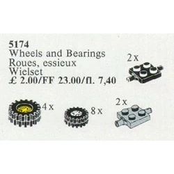 Wheels and Bearings (Grooved Tyres and Hubs) 5174
