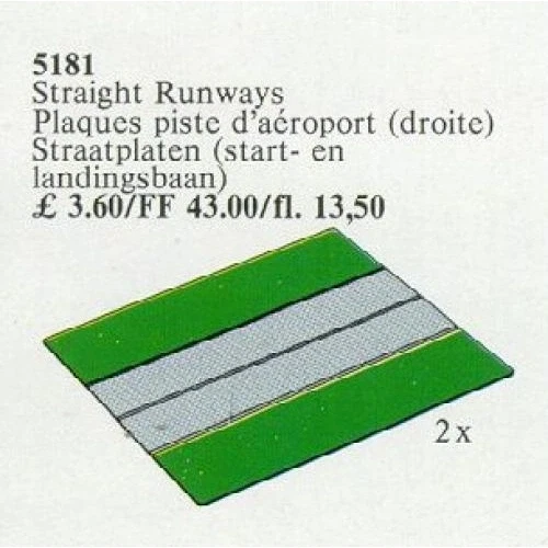 LEGO® Service Packs Two Straight Airport Runways 5181 (1/1) LEGO® Service Packs Two Straight Airport Runways 5181 (1/1)