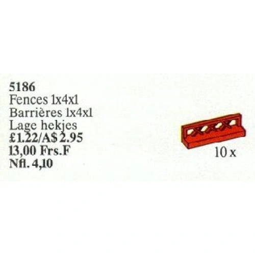 LEGO® Service Packs Low Fences 5186 (1/1) LEGO® Service Packs Low Fences 5186 (1/1)