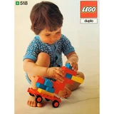 LEGO® DUPLO Bricks and half bricks and trolley 518 (1/1)