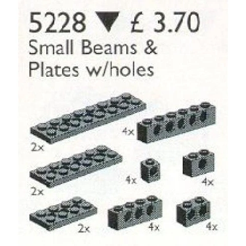 LEGO® Service Packs Technic Beams and Plates with Holes, Black 5228 (1/1) LEGO® Service Packs Technic Beams and Plates with Holes, Black 5228 (1/1)