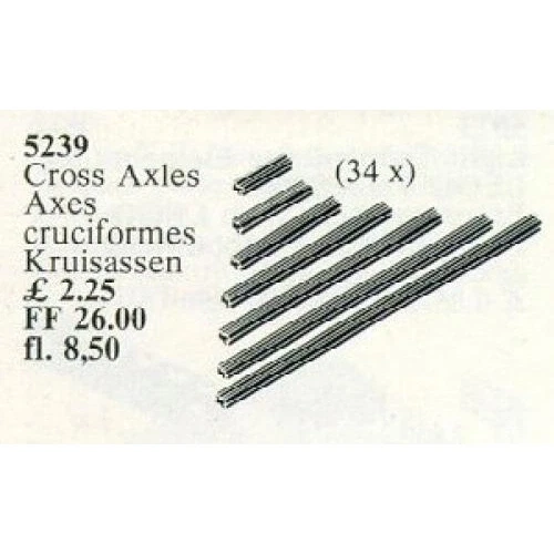 LEGO® Service Packs 34 Cross Axles 5239 (1/1) LEGO® Service Packs 34 Cross Axles 5239 (1/1)
