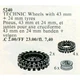 6 Wheel Hubs and Tyres 24 mm (4) and 43 mm (2) 5240 thumbnail-0