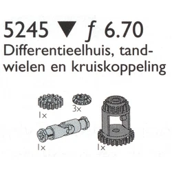 Universal Joint, Differential Housing and Gear Wheels 5245