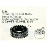 LEGO® Service Packs 2 Tyres and Hubs 81 mm 5246 (1/1)