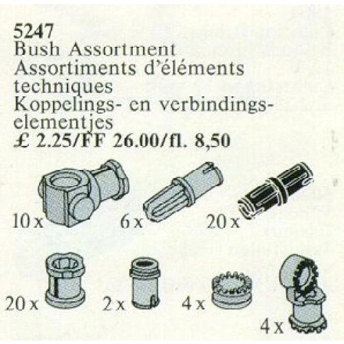 LEGO® Service Packs Bushes, Piston Rods and Toggle Joints 5247 (1/1) LEGO® Service Packs Bushes, Piston Rods and Toggle Joints 5247 (1/1)