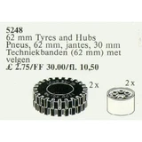 LEGO® Service Packs 2 Tyres and Hubs 62 mm 5248 (1/1)