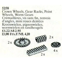 Crown Wheels, Gear Racks, Point Wheels, Worm Gears 5258