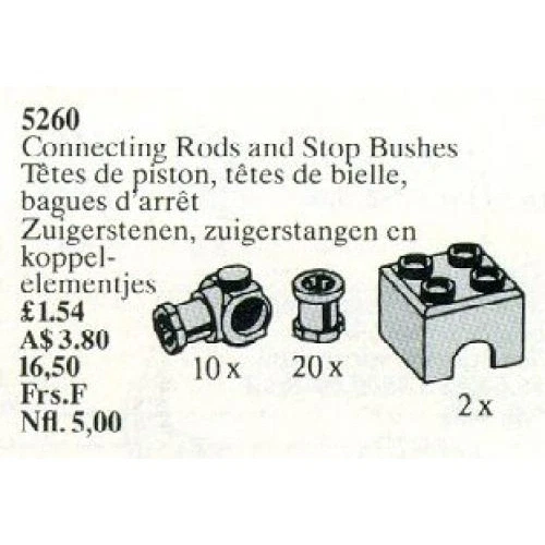 LEGO® Service Packs Connecting Rods and Stop Bushes 5260 (1/1) LEGO® Service Packs Connecting Rods and Stop Bushes 5260 (1/1)