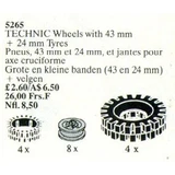 LEGO® Service Packs Wheels with 43 and 24 mm Tyres 5265 (1/1)