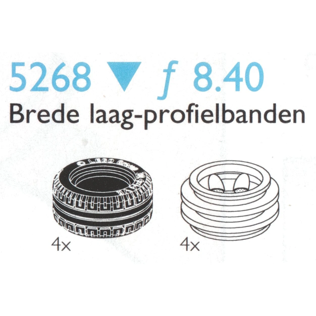 LEGO® Service Packs Small Low Profile Tyres 5268 (1/1) LEGO® Service Packs Small Low Profile Tyres 5268 (1/1)