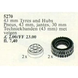 LEGO® Service Packs 2 Tyres and Hubs 43 mm 5270 (1/1)