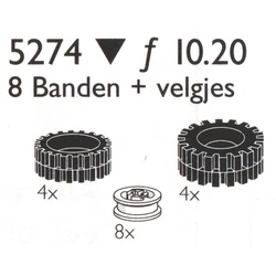 Tyres with Hubs 24 and 30 mm 5274