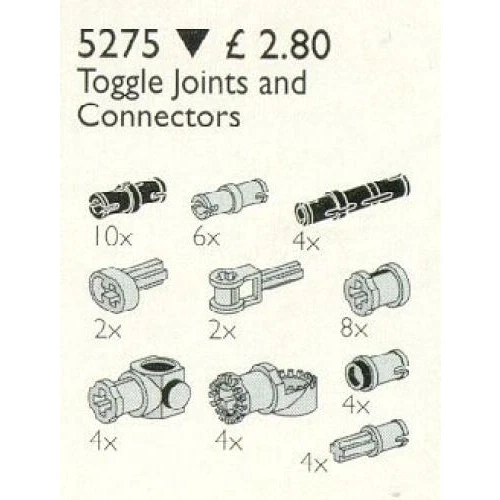 LEGO® Service Packs Toggle Joints and Connector Pegs and Rods 5275 (1/1) LEGO® Service Packs Toggle Joints and Connector Pegs and Rods 5275 (1/1)