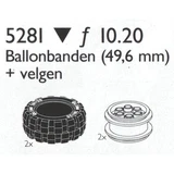 LEGO® Service Packs Balloon Tyres 49.6 mm 5281 (1/1) LEGO® Service Packs Balloon Tyres 49.6 mm 5281 (1/1)