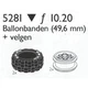 Balloon Tyres 49.6 mm 5281 thumbnail-0