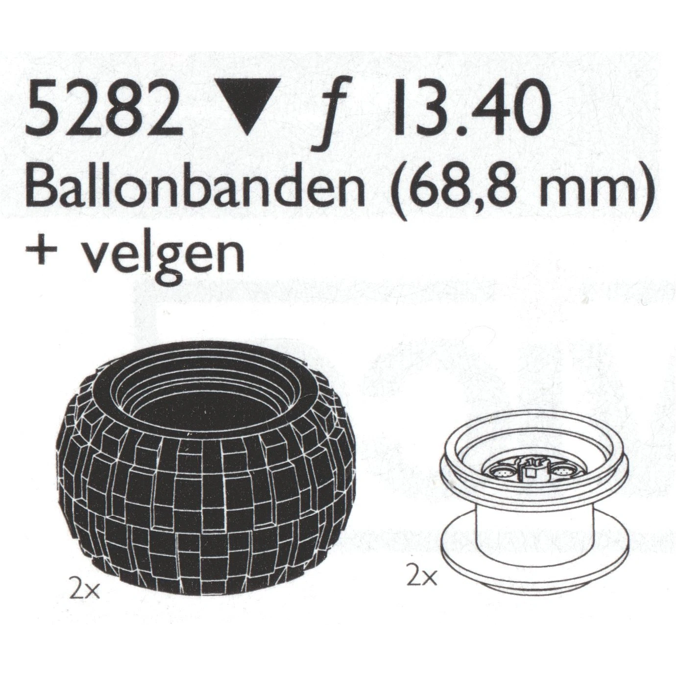LEGO® Service Packs Balloon Tyres 68.8 mm 5282 (1/1) LEGO® Service Packs Balloon Tyres 68.8 mm 5282 (1/1)
