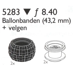 Balloon Tyres 43.2 mm 5283