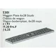 Wagon / Carriage Plate 6 x 28, Grey 5301 thumbnail-0