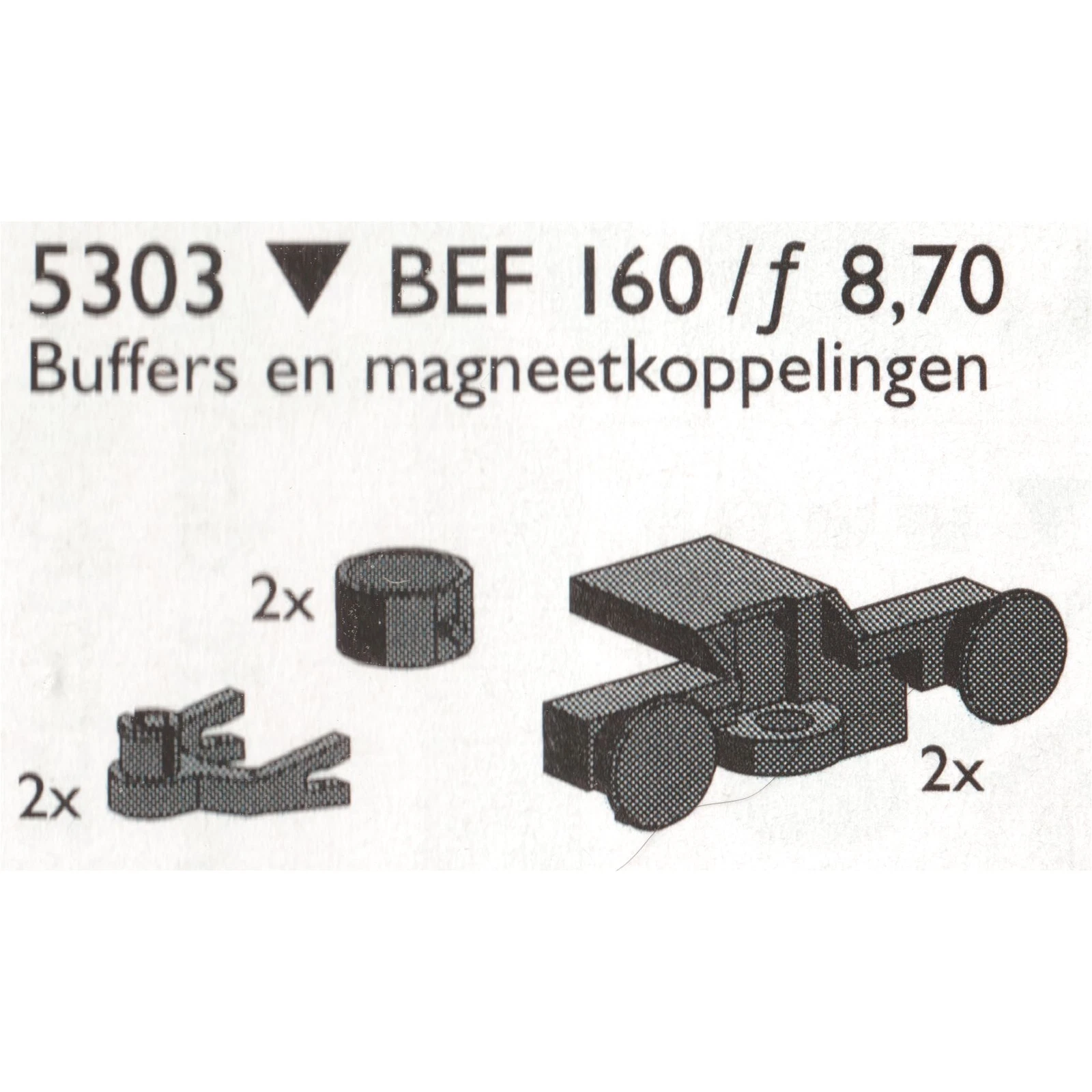 LEGO® Service Packs Buffers and Magnetic Couplings 5303 (1/1) LEGO® Service Packs Buffers and Magnetic Couplings 5303 (1/1)
