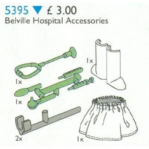 LEGO® Service Packs Belville Hospital Accessories 5395 (1/1) LEGO® Service Packs Belville Hospital Accessories 5395 (1/1)