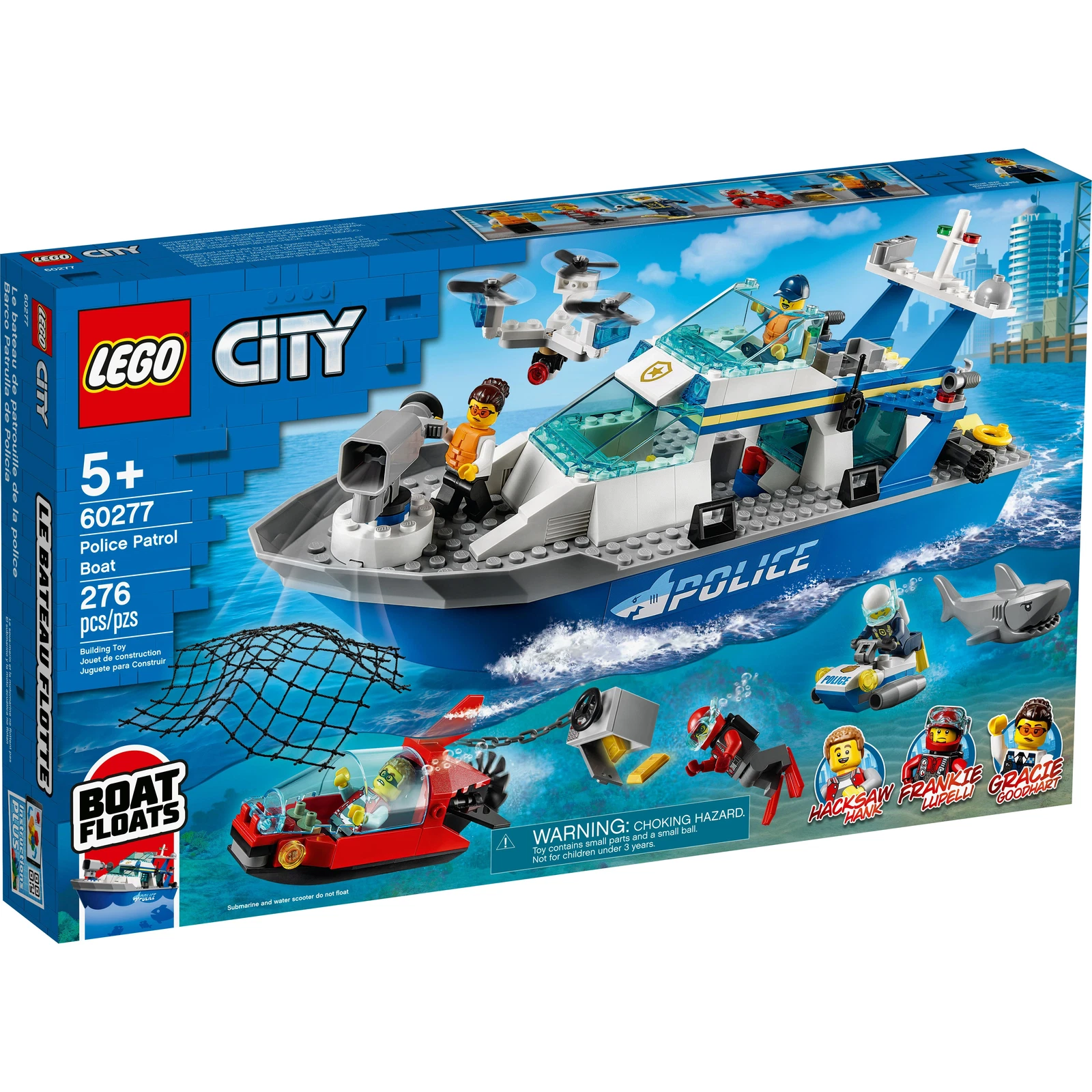 LEGO® City Le bateau de patrouille de la police 60277 (1/14) LEGO® City Le bateau de patrouille de la police 60277 (1/14)
