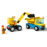 LEGO® City Construction Trucks and Wrecking Ball Crane 60391 (3/8)