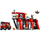 LEGO® City Feuerwehrstation mit Drehleiterfahrzeug 60414 (2/10)