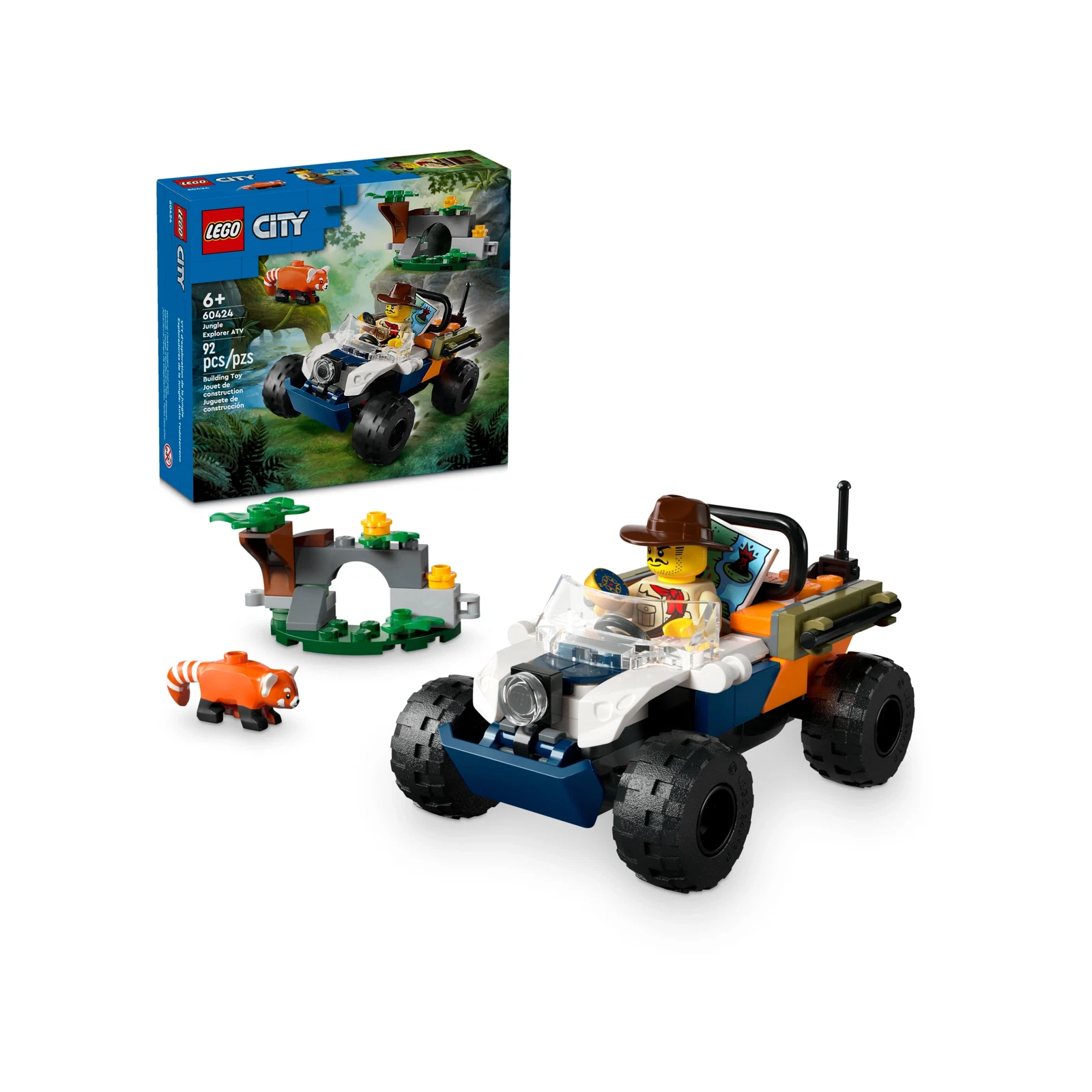 LEGO® City Jungleonderzoekers: rode panda-missie met terreinwagen 60424 (1/8) LEGO® City Jungleonderzoekers: rode panda-missie met terreinwagen 60424 (1/8)