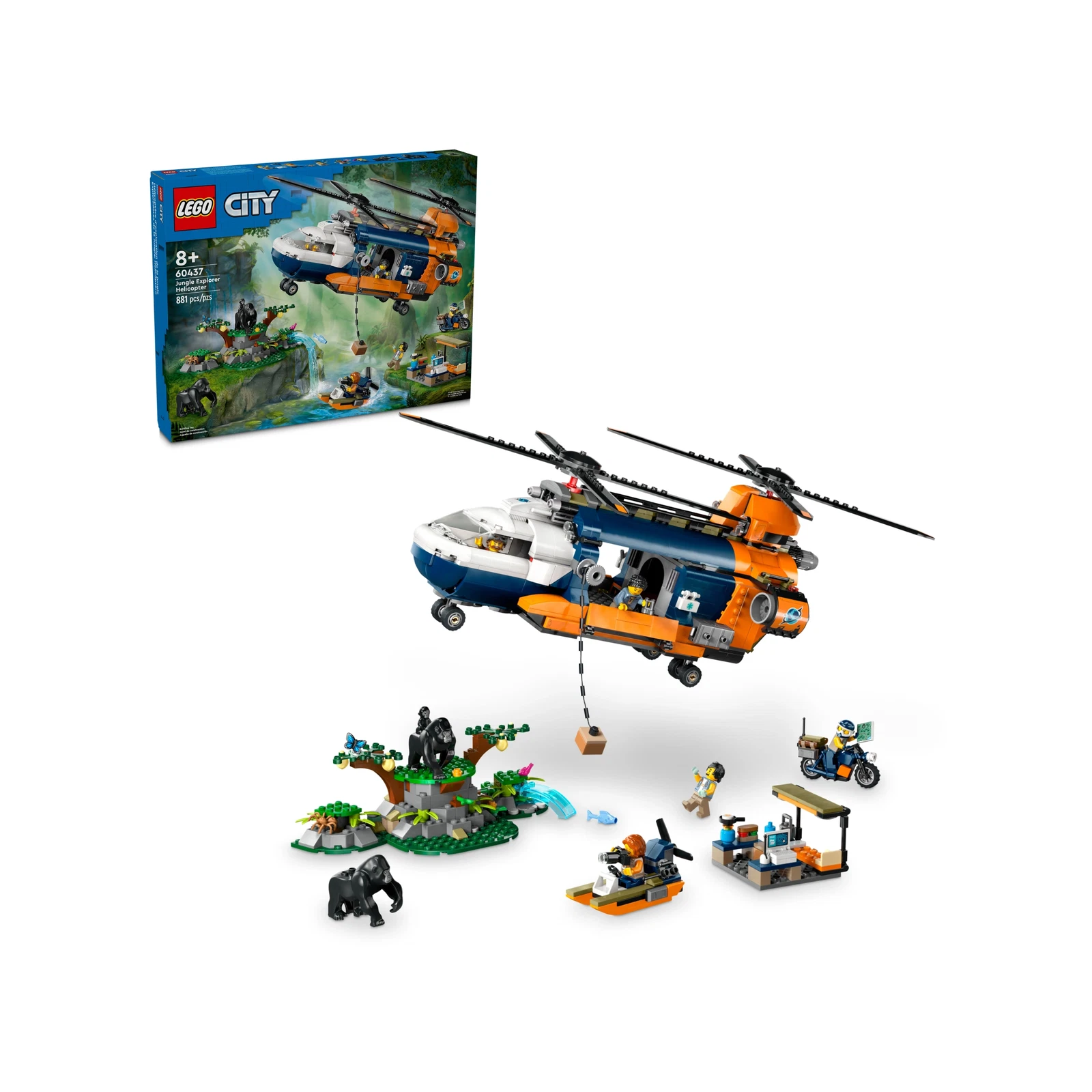 ピアス　No.4290 LEGO® Jungle Explorer Helicopter at Base Camp 60437 | 🇺🇸 Price