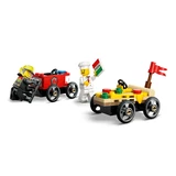 LEGO® City Pack de bolides de course: camion de pizza contre camion de pompiers 60458 (3/9)