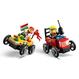 LEGO® City Pack de bolides de course: camion de pizza contre camion de pompiers 60458 (4/9)