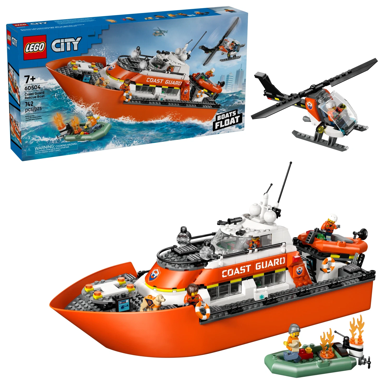 LEGO® City Coast Guard Rescue Boat & Helicopter 60504 (1/11) LEGO® City Coast Guard Rescue Boat & Helicopter 60504 (1/11)