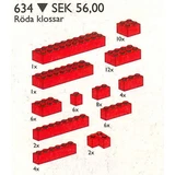 LEGO® Basic Extra Bricks in Red 634 (1/1)