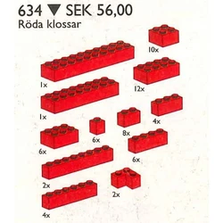 Extra Bricks in Red 634